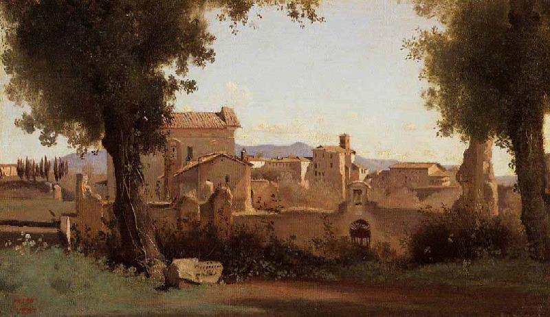 Jean-Baptiste Camille Corot View from the Farnese Gardens oil painting picture